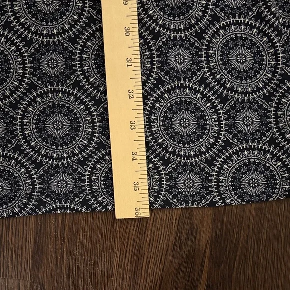 Tommy Hilfiger Bell Sleeve Blue Patterned Dress - Picture 4 of 6